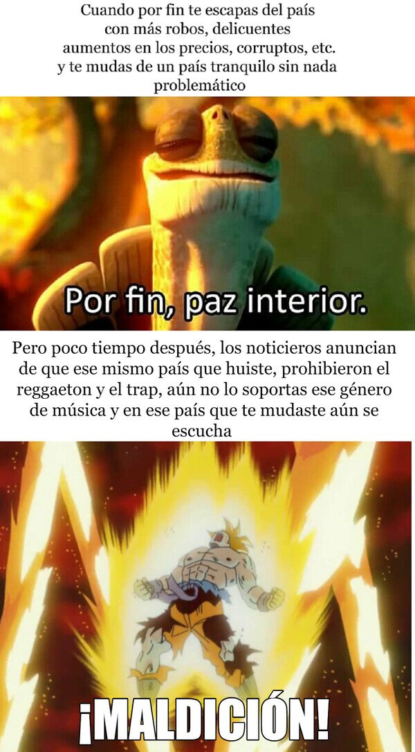 Otros - Típico de huir de un país corrputo y que prohiban el género de música más insoportable en ese p