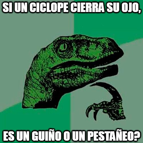 ojo,cíclope,guiño,pestañeo,philosoraptor