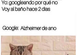 Enlace a Nunca busques enfermedades en Google