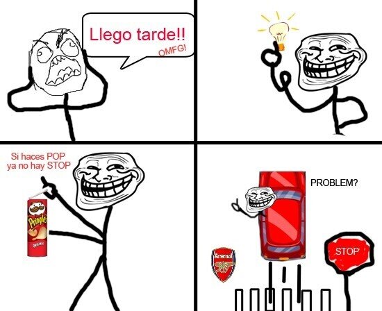 Trollface - Unica manera de librarse del Stop...