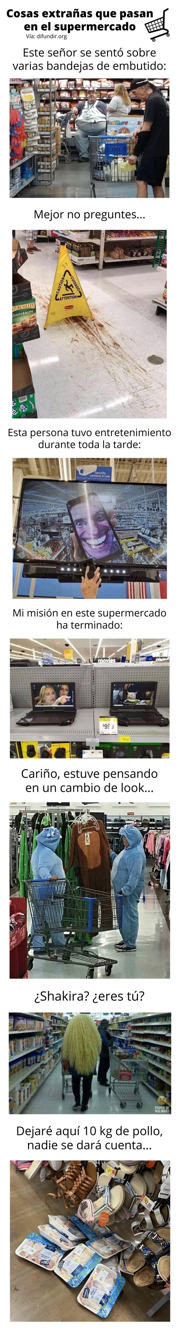 Meme_otros - Cosas extrañas que pasan en el supermercado