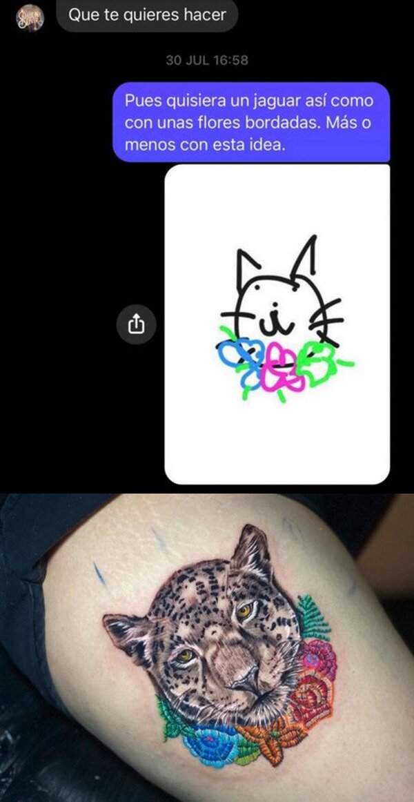 Meme_otros - Por suerte, era un buen tatuador
