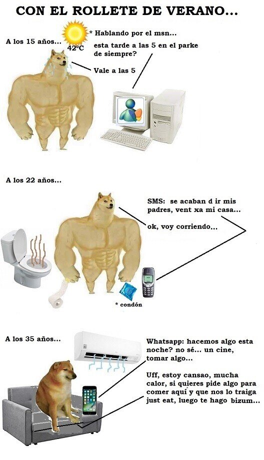 Meme_otros - Con los años nos volvemos más cómodos...