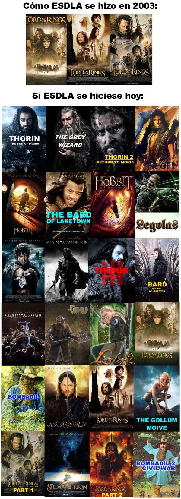 Meme_otros - Si El Señor de los Anillos se hiciese hoy