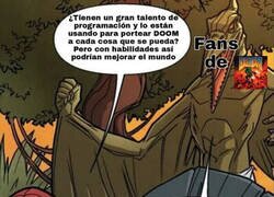 Enlace a Programadores fans de Doom