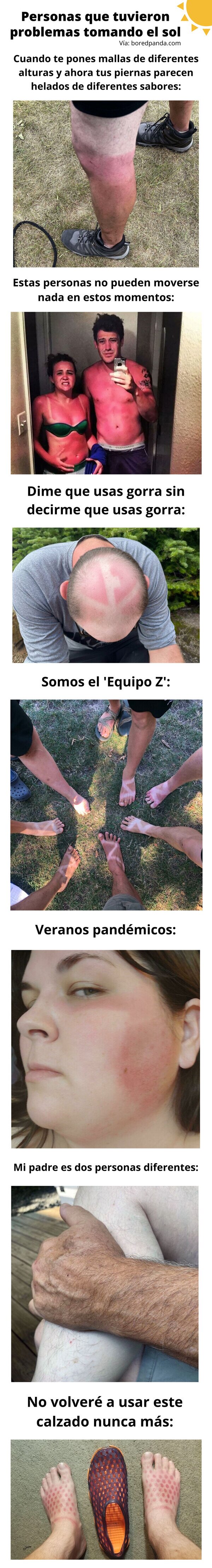 Meme_otros - Personas que tuvieron problemas tomando el sol