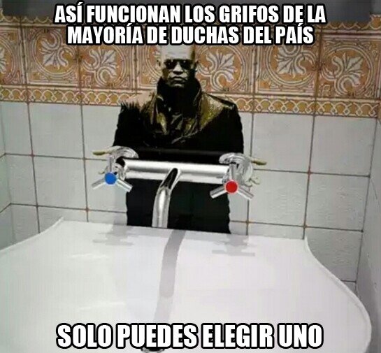 A_nadie_le_importa - No existe el término medio con la temperatura en la ducha...