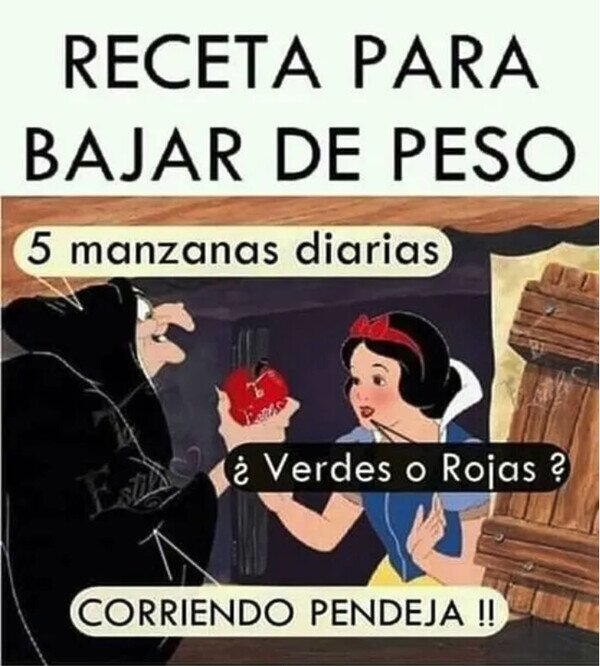 Meme_otros - Manzanas para correr, no para comer