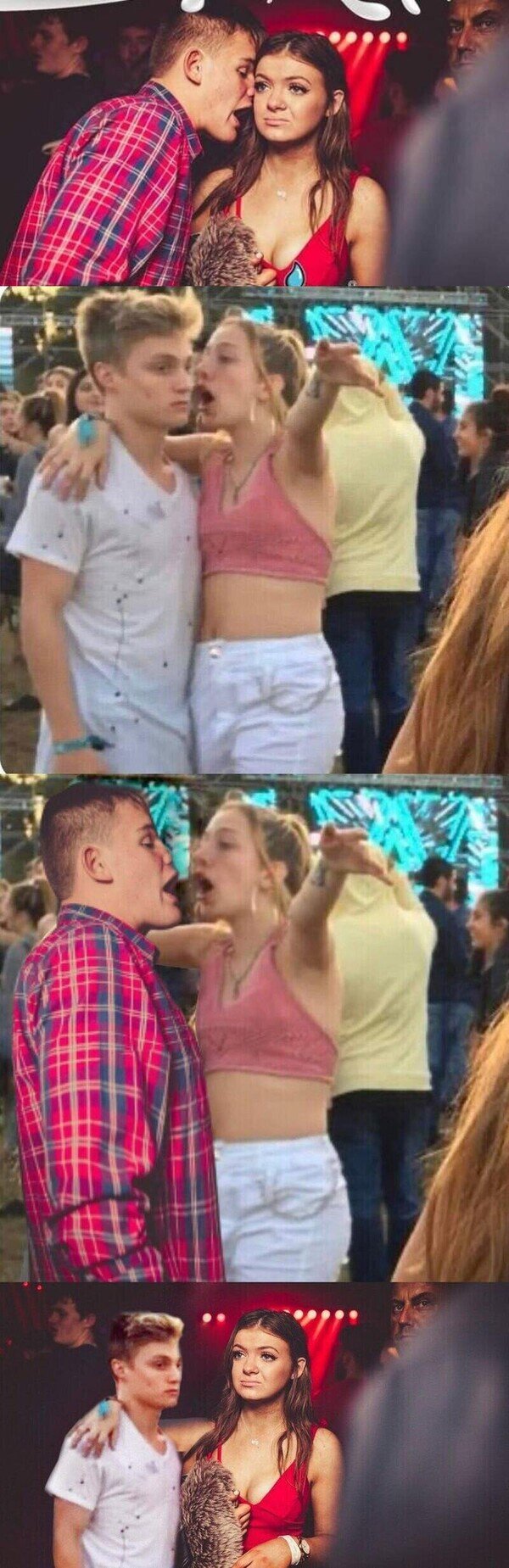 Meme_otros - Alguien tenía que fusionar los dos memes del tío y la tía cansinos