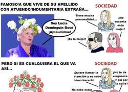 Enlace a Si eres famoso puedes llevar lo que quieras y no pasa nada pero si no lo eres, ya cambia todo...