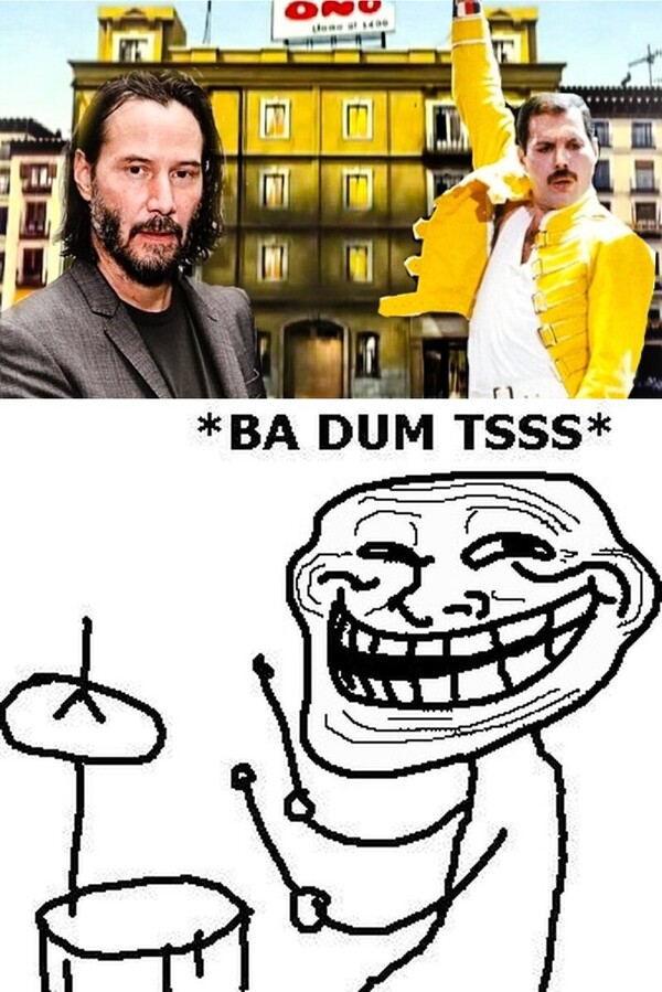 Trollface - A keanu hay Queen viva