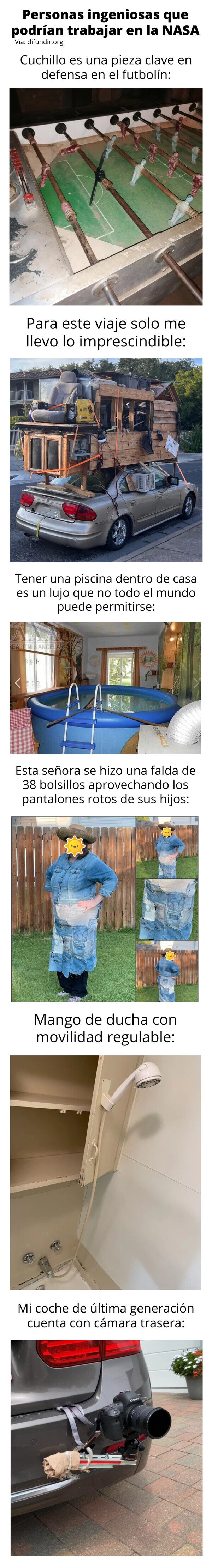 Meme_otros - Personas ingeniosas que podrían trabajar en la NASA