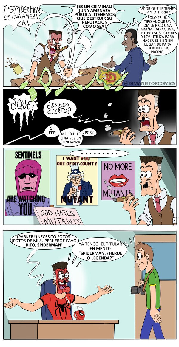 Otros - Por qué J. Jonah Jameson odia a Spiderman