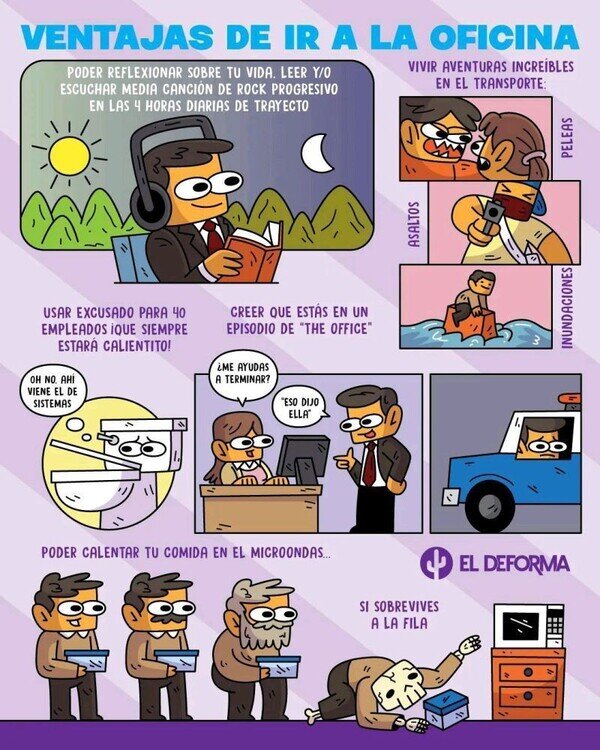 Otros - ¿Ventajas? de ir a la oficina