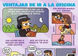 Enlace a ¿Ventajas? de ir a la oficina