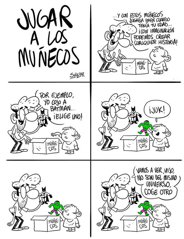 Meme_otros - Uno es DC y el otro es Marvel, hijo