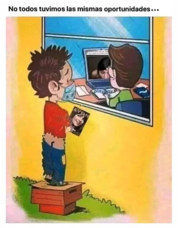 Meme_otros - Muchos tuvieron que conformarse con el catálogo de Avon