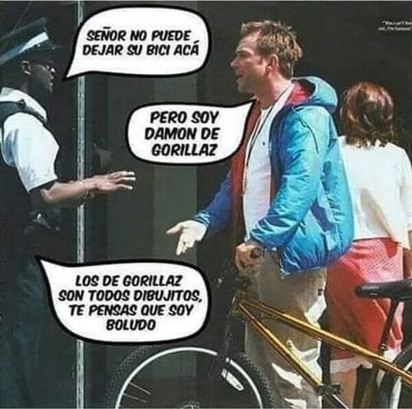 aparcar,bici,Gorillaz