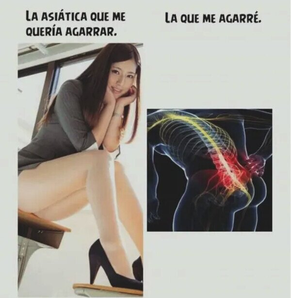 asiática,ciática,agarrar