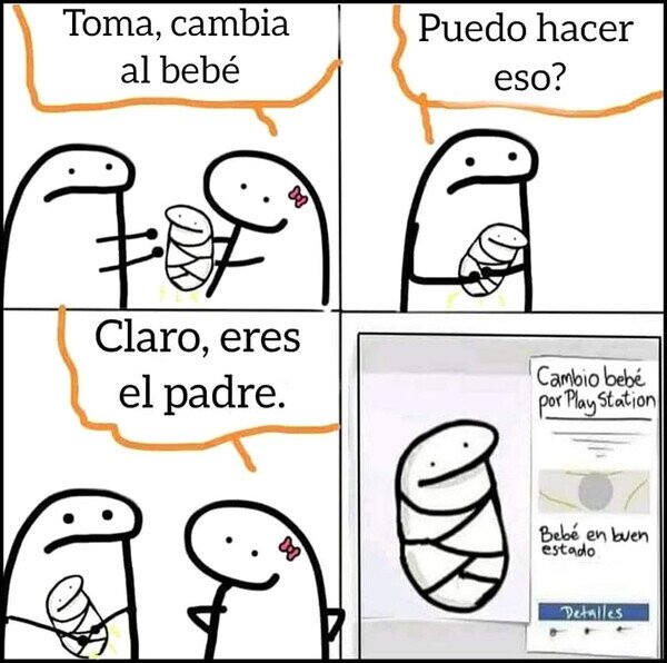 Meme_otros - Cambiando al bebé