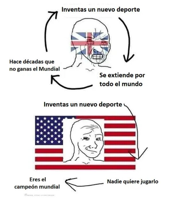 Meme_otros - Así se forjó el deporte inglés y americano