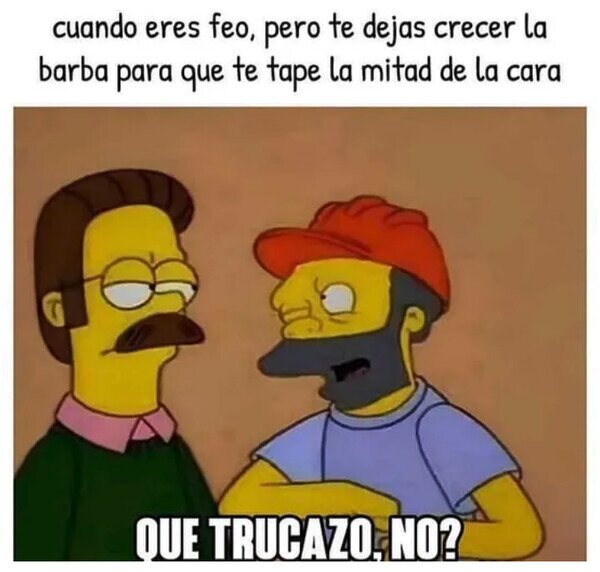Meme_otros - El truco de la barba