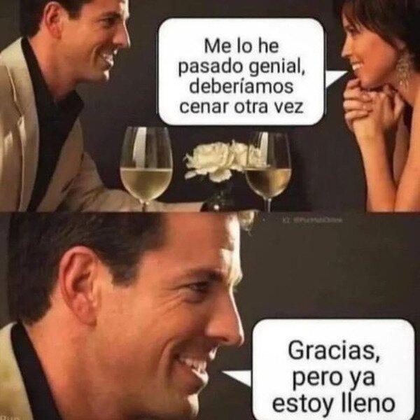Meme_otros - Hoy ya no me entra nada más