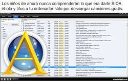 Enlace a Cada descarga era un riesgo
