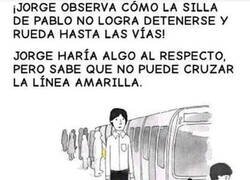 Enlace a La línea amarilla no se puede cruzar