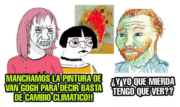 protesta,manchar,cuadro,arte,van gogh