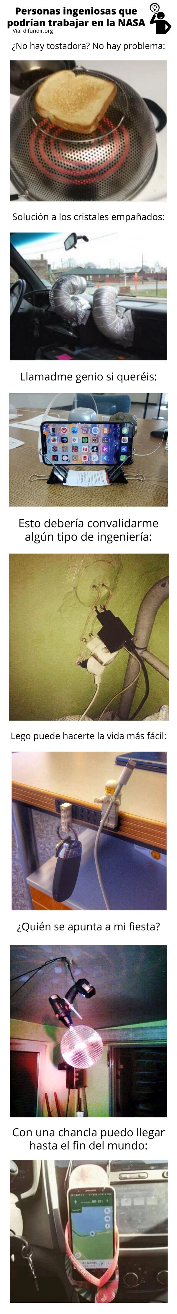 Meme_otros - Personas ingeniosas que podrían trabajar en la NASA