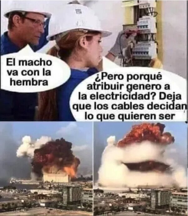 Meme_otros - La corriente electrica no entiende de libertad de género