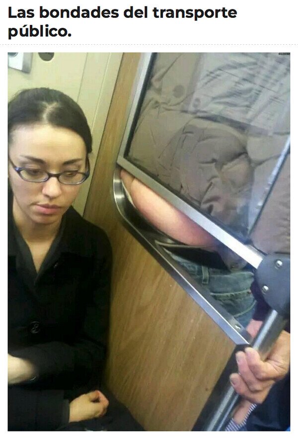 Meme_otros - Qué gusto da usar el transporte público
