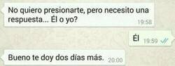 Enlace a No quiero presionarte...