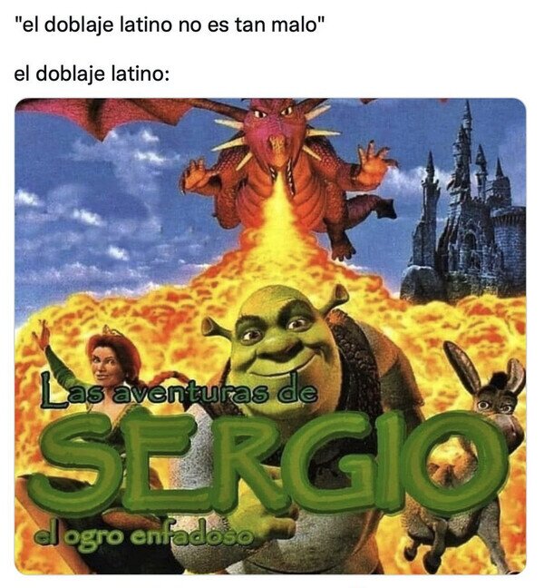 doblaje,latino,shrek