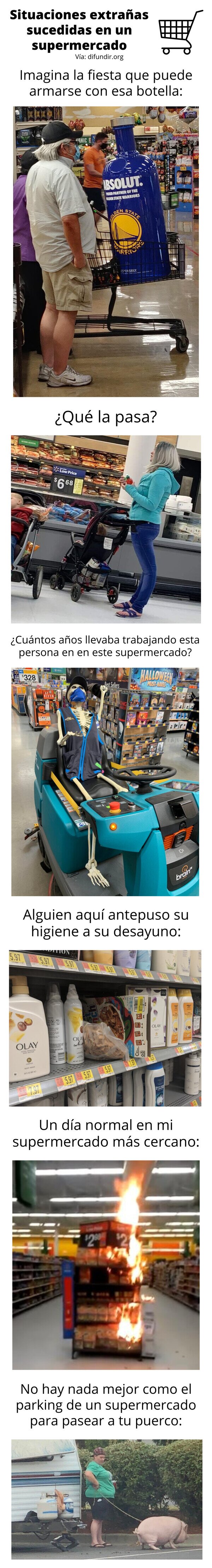 Meme_otros - Situaciones extrañas sucedidas en un supermercado