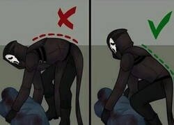 Enlace a Recuerda siempre doblar tu espalda correctamente