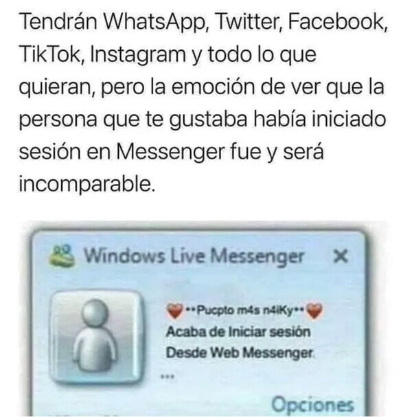 Otros - Las nuevas generaciones no sabrán que es eso