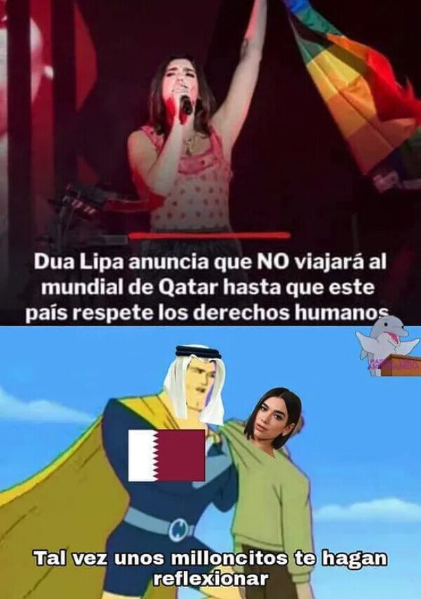 Meme_otros - Dua Lipa no va a Catar, de momento