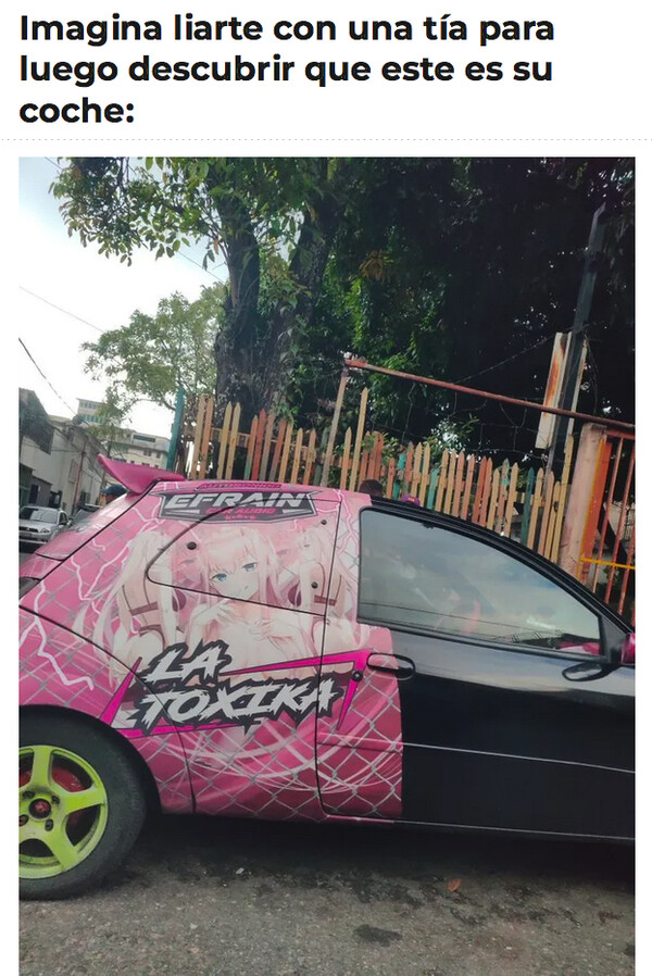 Meme_otros - Si tiene este coche, sabes que NO es la elegida