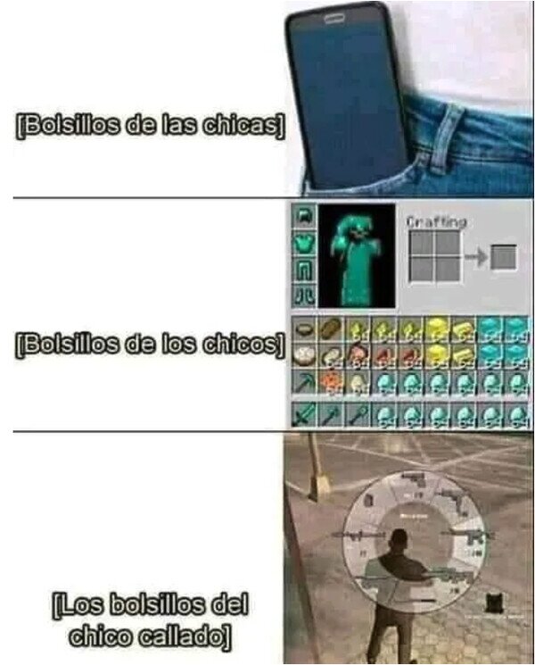 Meme_otros - Lo que cabe en cada bolsillo