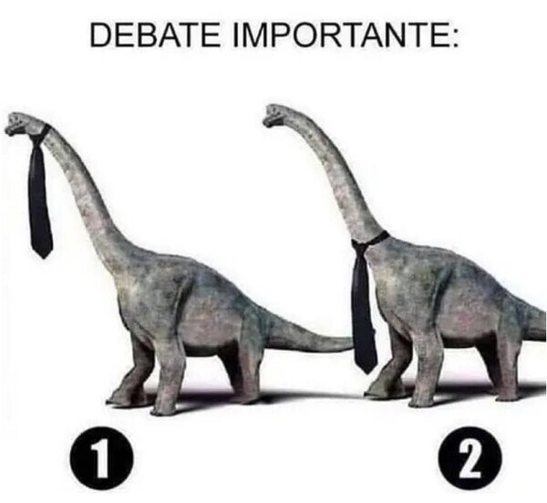 Meme_otros - ¿Cómo llevaría un Diplodocus la corbata?