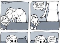 Enlace a La niña diabólica se va a dormir