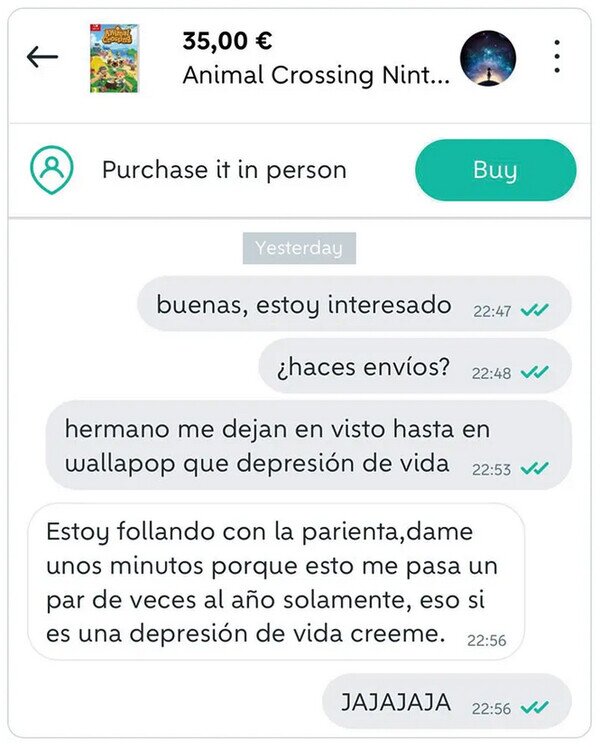 Meme_otros - Confesiones en Wallapop