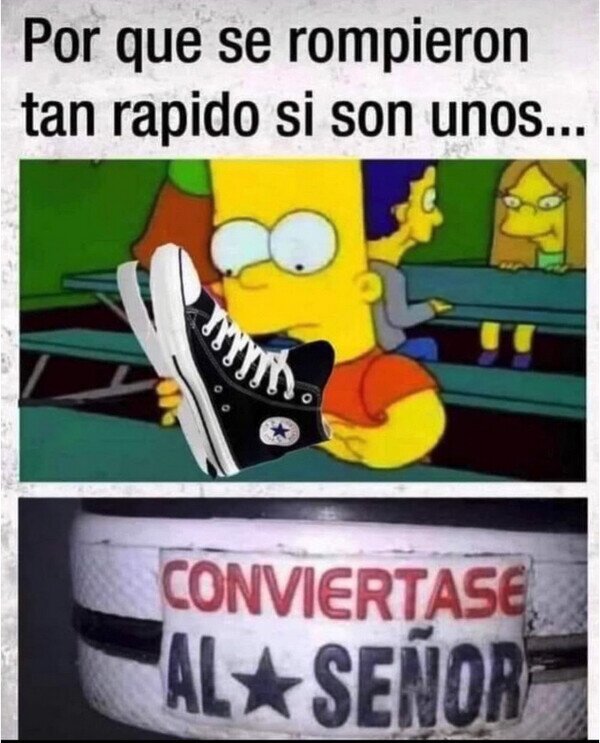 Meme_otros - Estaba convencido de que eran unas Converse...