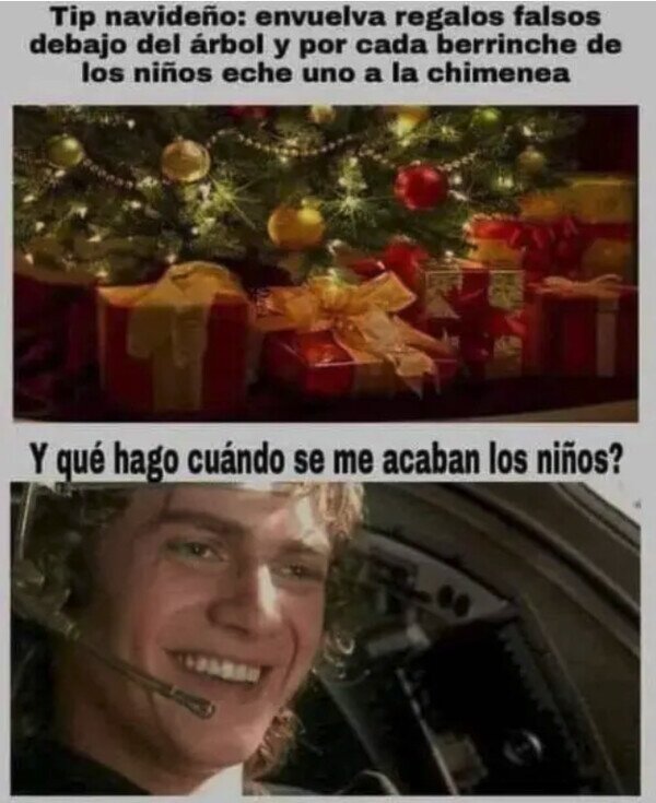 Meme_otros - Anakin nunca tuvo espíritu navideño
