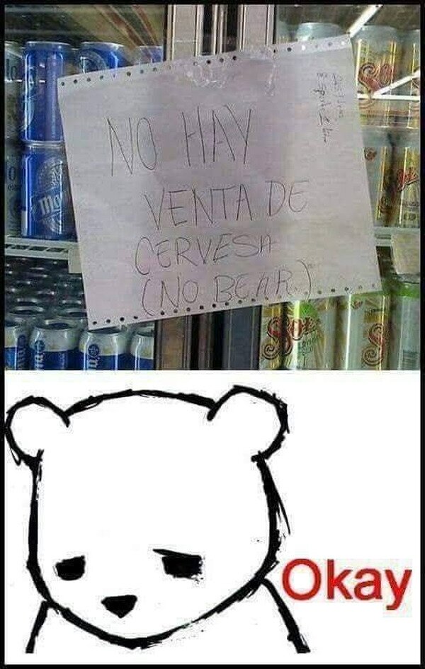 Meme_otros - Pobre oso...