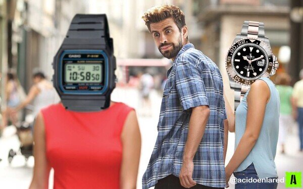 Meme_otros - El reloj que prefirió Piqué