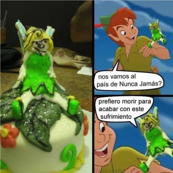 campanilla,pastel,mal,peter pan