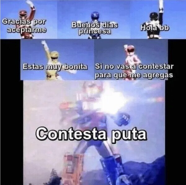 Otros - Enfado a lo Power Ranger